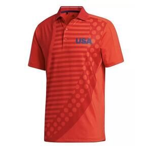 adidas USA Olympic Team Official Golf Red Polo Men's Size S - Small - NWT $85